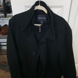 Nautica Black Pea Coat